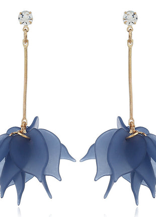 Frosted Multi-Layer Petal Soft Earrings