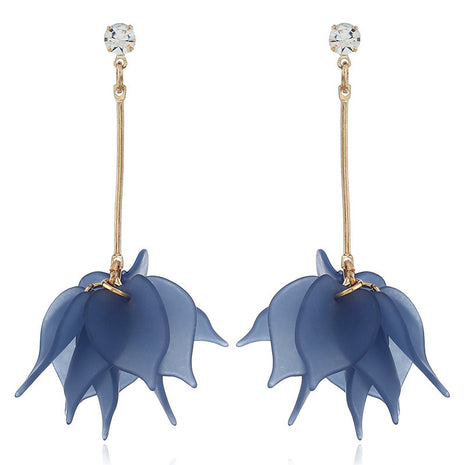 Frosted Multi-Layer Petal Soft Earrings