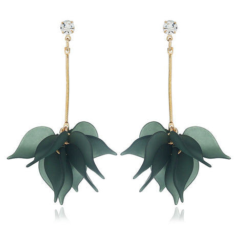 Frosted Multi-Layer Petal Soft Earrings