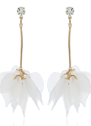 Frosted Multi-Layer Petal Soft Earrings