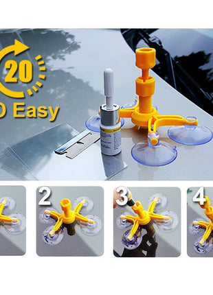 Car Repair Kit Window Glass Scratch or Crack + DIY Video