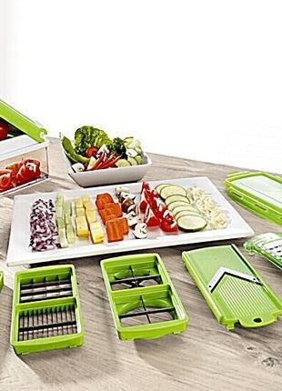 Set of 12 PCS Multifunctional Chopper, Grater, Slicer & Dicer Cutter