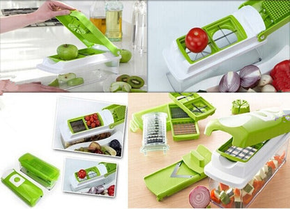 Set of 12 PCS Multifunctional Chopper, Grater, Slicer & Dicer Cutter