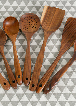Solid Wood Spatula Non-Stick