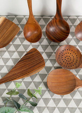 Solid Wood Spatula Non-Stick