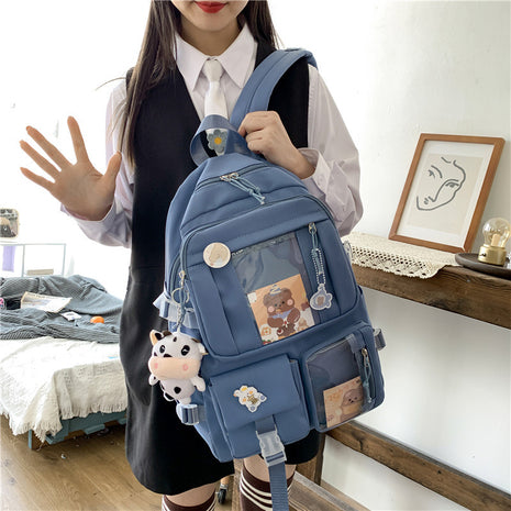 Korean Version Of Ulzzang Junior High School Students Ins Harajuku Style Backpack