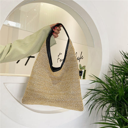 Rattan Wicker Woven Large Capacity Handbags
