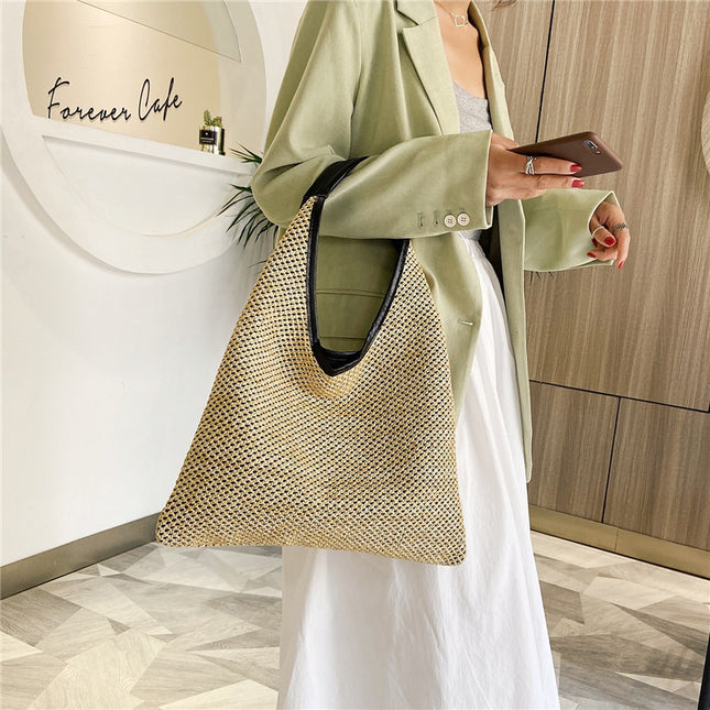 Rattan Wicker Woven Large Capacity Handbags