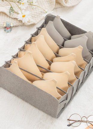 Cationic Underwear Storage Box Dormitory Fabric Bra, Socks, Panty Box
