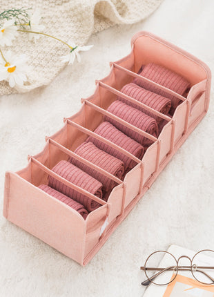 Cationic Underwear Storage Box Dormitory Fabric Bra, Socks, Panty Box