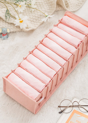 Cationic Underwear Storage Box Dormitory Fabric Bra, Socks, Panty Box