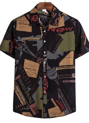 Men's Cotton Short Sleeve Shirt