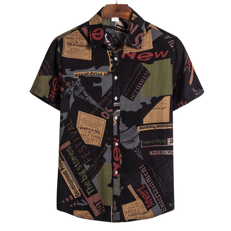 Men's Cotton Short Sleeve Shirt