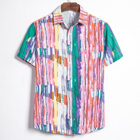 Men's Cotton Short Sleeve Shirt