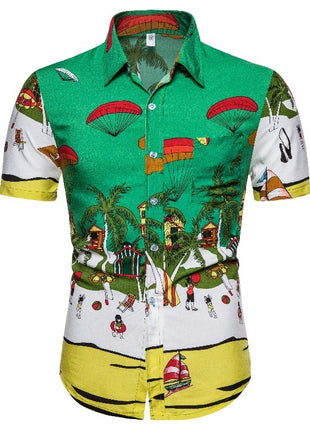 Men's Cotton Short Sleeve Shirt