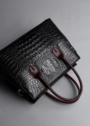 Crocodile Pattern Tote Shoulder Handbags
