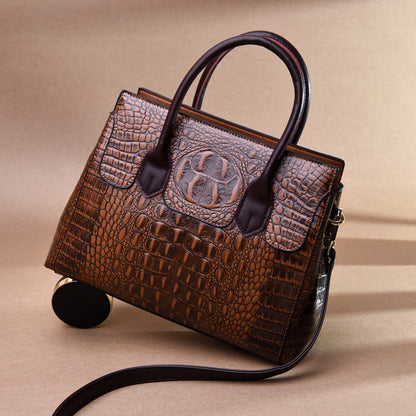 Crocodile Pattern Tote Shoulder Handbags