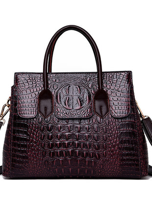 Crocodile Pattern Tote Shoulder Handbags