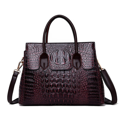 Crocodile Pattern Tote Shoulder Handbags