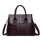 Crocodile Pattern Tote Shoulder Handbags