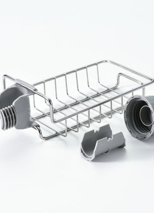 Adjustable Sink Drain Rack Sponge Storage Faucet Holder Soap Drainer Shelf Basket Organizer Kitchen Bathroom Accessories