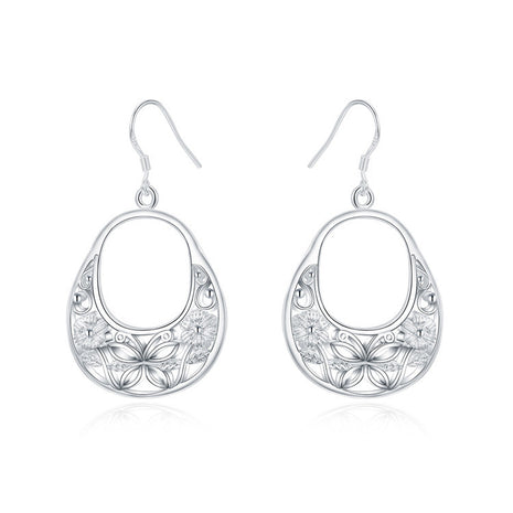 925 Silver Oval Earrings