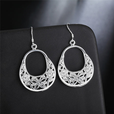 925 Silver Oval Earrings