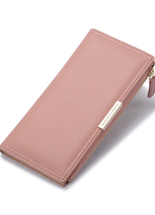 Korean Long Multi Card Zipper Bag Wallet