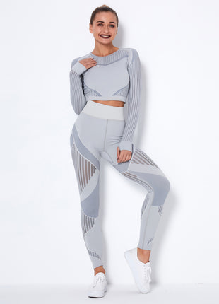 Seamless Knitted Absorbent Yoga Suit