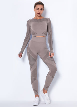 Seamless Knitted Absorbent Yoga Suit