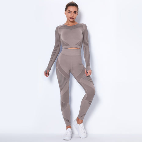 Seamless Knitted Absorbent Yoga Suit