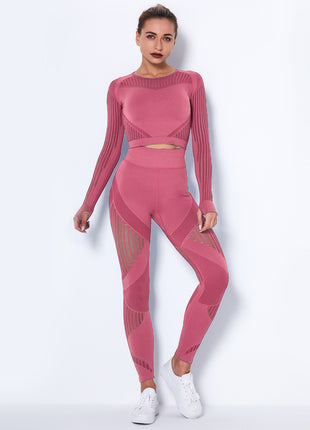 Seamless Knitted Absorbent Yoga Suit