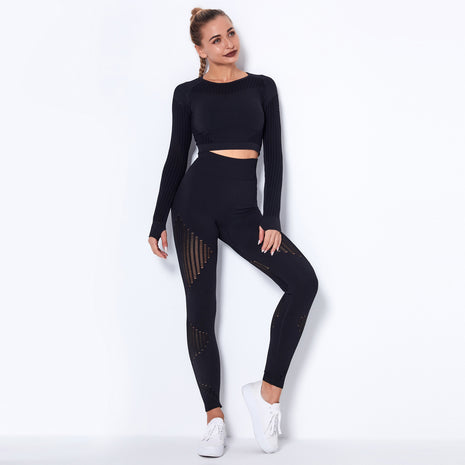 Seamless Knitted Absorbent Yoga Suit