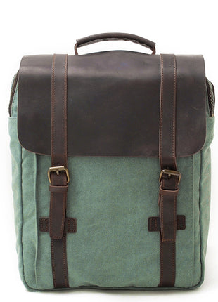 Retro Literary Vertical Square Canvas Large Capacity Travel backpack