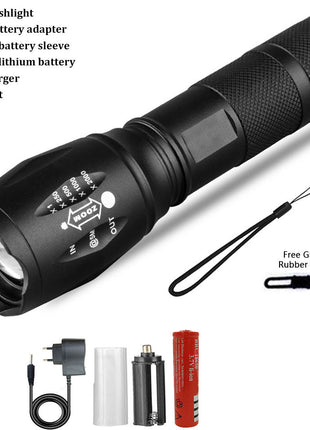 Strong Rechargeable Waterproof Flashlight