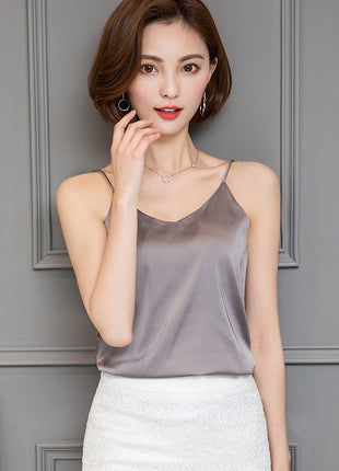 Elegant Satin Tank Top