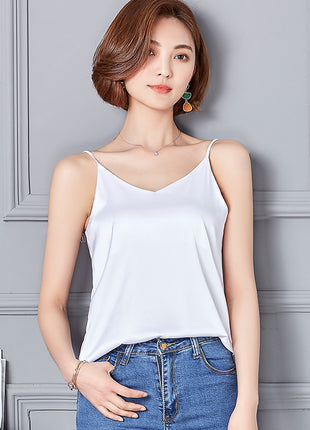 Elegant Satin Tank Top