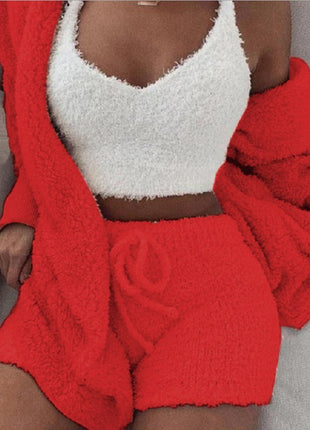 3 Pieces Soft & Warm Pyjamas Set