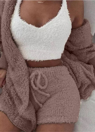 3 Pieces Soft & Warm Pyjamas Set