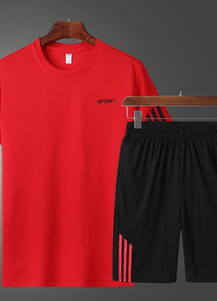 Thin Section Breathable T-Shirt & Shorts Set