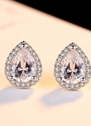 Classic Drop Pear Heart Earrings