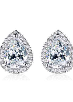 Classic Drop Pear Heart Earrings