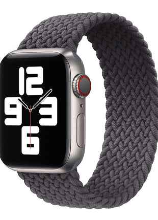 Applicable to Apple iWatch models Single Loop Nylon Braided Elastic Strap
