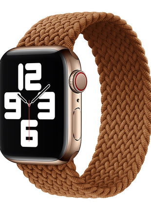 Applicable to Apple iWatch models Single Loop Nylon Braided Elastic Strap