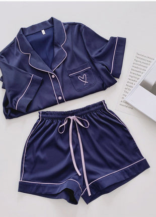 Ice Silk Very Soft Pyjama Set