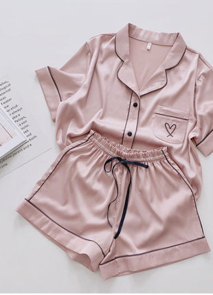 Ice Silk Very Soft Pyjama Set