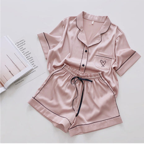 Ice Silk Very Soft Pyjama Set