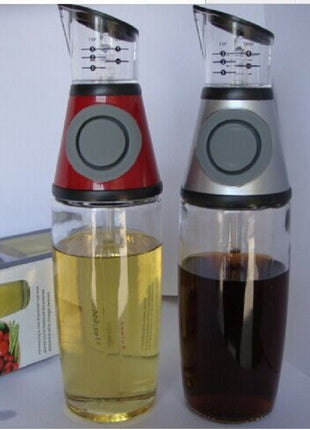 Glass Oil Dispenser Bottle with Measurement