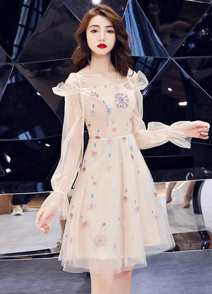 Banquet Evening Short Suspender Chair Dress