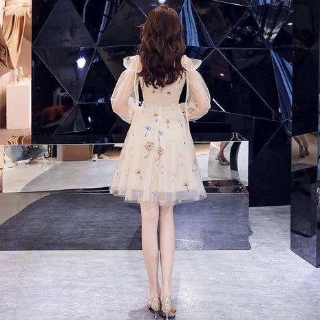 Banquet Evening Short Suspender Chair Dress